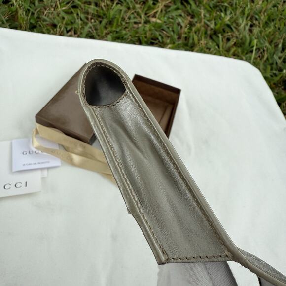 Gucci Silver GG Imprime Canvas Cigarette Case Authentic Lipstick Card Holder - Picture 6 of 13